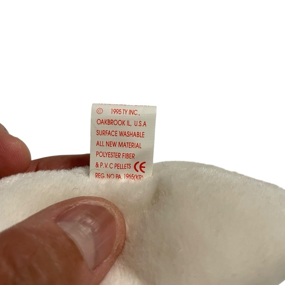 Ty Beanie Baby Spooky the Ghost 1995 PVC Pellets 4090 Rare Halloween Collectible - Picture 7 of 12